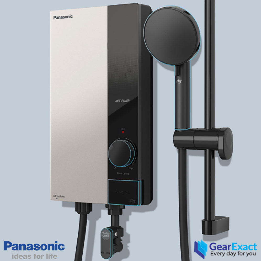 Picture of Panasonic DH-3UP1MS U Series Jet Pump Home Shower Blissful Showers for Comfort & Wellbeing ( Skin Silver )