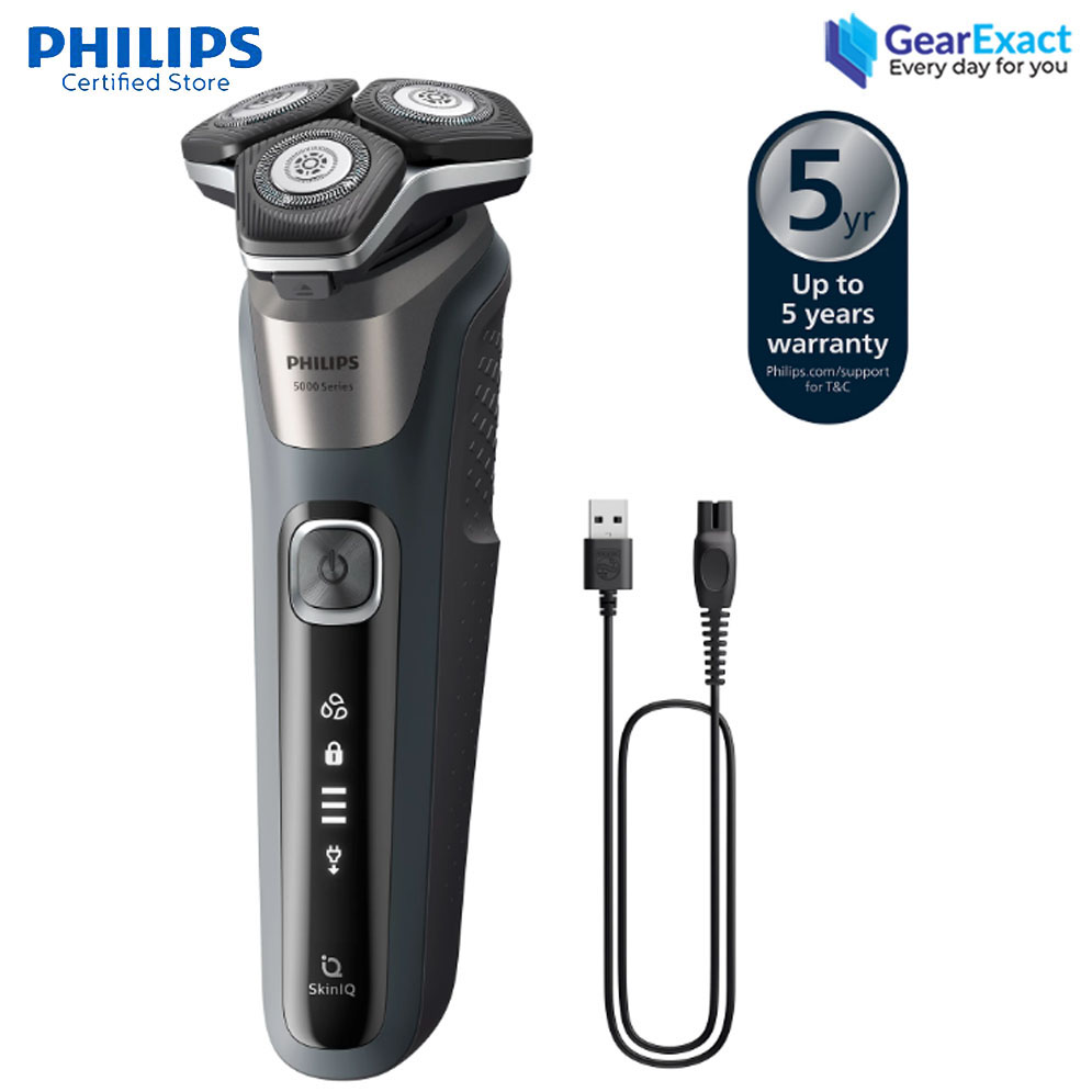 Picture of Philips S5887/10 Wet and Dry Electric Shaver with Smart SkinIQ Technology Series 5000 for Men