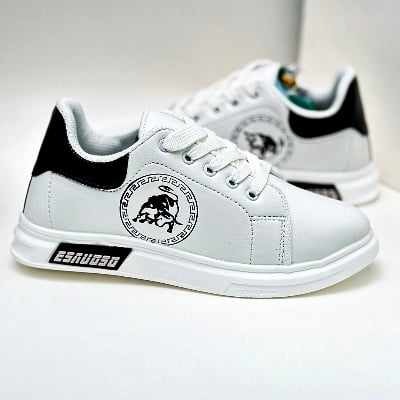 Picture of Lavish Indulgent Stylish Sneakers Summer Breathable Men's Casual Shoes Korean Style Versatile Non-Slip Sneakers Men Hollow Sneakers Deodorant Youth Shoes Men - White