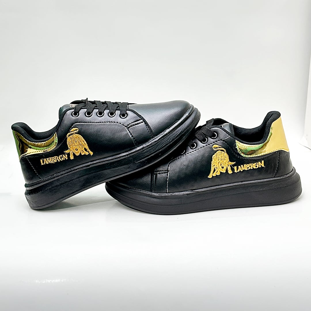 Picture of New Collection Stylish Lambor Ghini Sneaker Men Casual Shoes For Men and Fashion Sneakers - Black