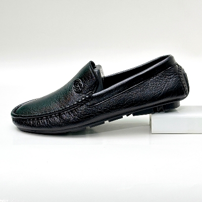 Picture of New Stylish Comfortable Loafer Rubber Sole Summer and Winter Wind Proof Shoe For Men - Black - Black