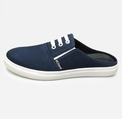 Picture of New Best Semi Slippers Canvas Shoes For Student, Female, Man Shoes Summer And Winter Heel-Free Outer Wear Closed Toe Lazy Slippers All-Matching Slippers 2024 Best Collection Of Eid - Black