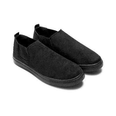 Picture of New Best classical Gym and Rauf Used  2025 Comfortable Stylish & Fashionable Sports Look, Lace Up, Slip-on & Pull-on, Light Weight - White and Black Color Combination Sneaker For Men - Perfect For Any Occasion - Black