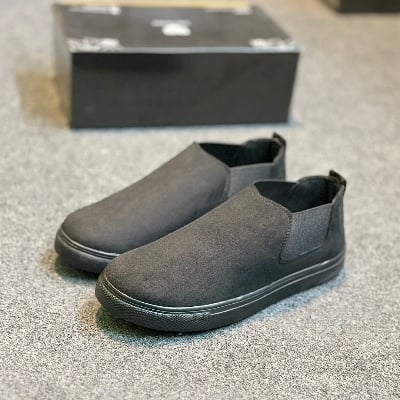 Picture of New Best classical Gym and Rauf Used  2025 Comfortable Stylish & Fashionable Sports Look, Lace Up, Slip-on & Pull-on, Light Weight - White and Black Color Combination Sneaker For Men - Perfect For Any Occasion - Black