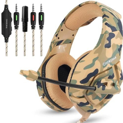 Picture of Camouflage PS4 Headset Bass Gaming Headphone (Yellow )