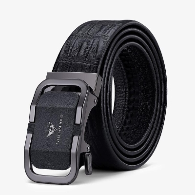 Picture of WILLIAMPOLO Luxury brand Men's Leather Belt (Black )