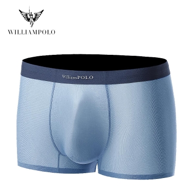 Picture of Williampolo Ice Silk Men's Underwear Boxer (Light blue )