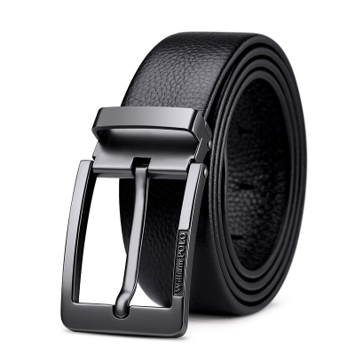Picture of WILLIAMPOLO Luxury brand Men's Casual Leather Belt (Black )