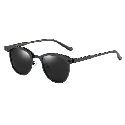 Picture of Metal UV400 Protection Polarized Sunglasses For Men & Women (Black )
