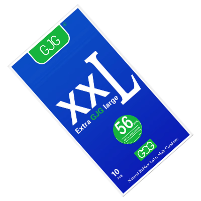 Picture of GJG XXL 56mm Size Ultra-Sensitive Ultimate Sexual Passionate Contraception Condoms - 10 Pcs (Blue )