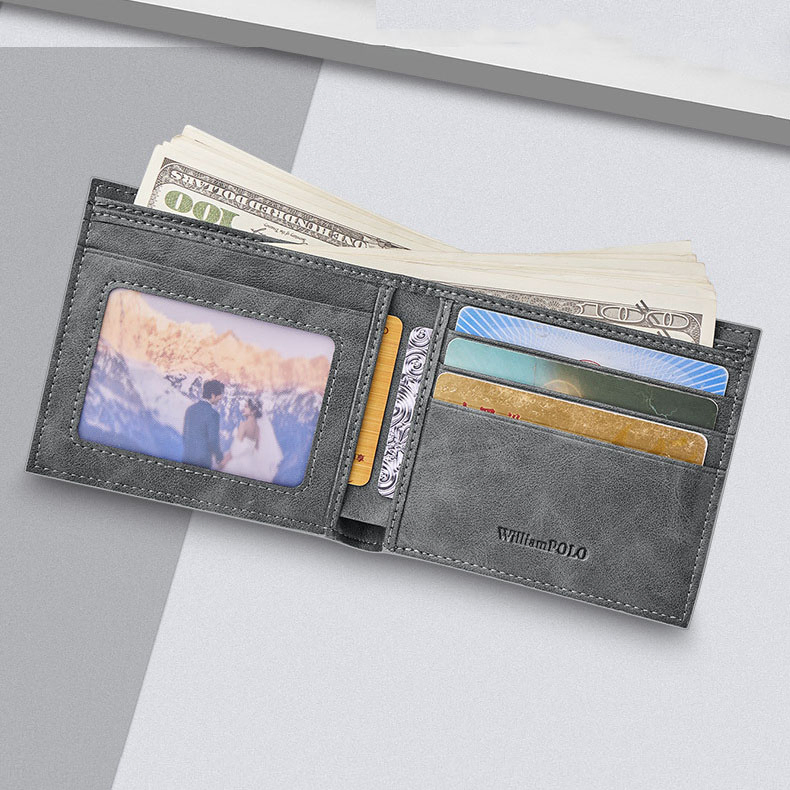Picture of Williampolo Fortify Fold Men's Short Wallet (Light Ash )