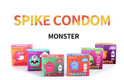 Picture of Recare Monster Handmade Spike Condoms for Men - 6 pc (6 Color- 6 Pcs )