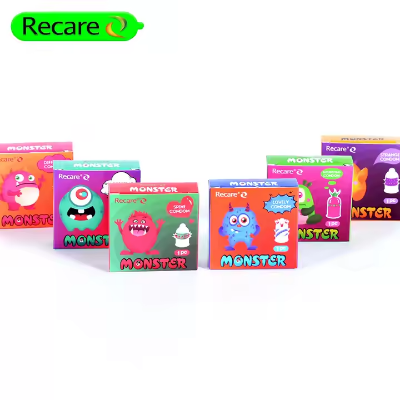 Picture of Recare Monster Handmade Spike Condoms for Men - 6 pc (6 Color- 6 Pcs )