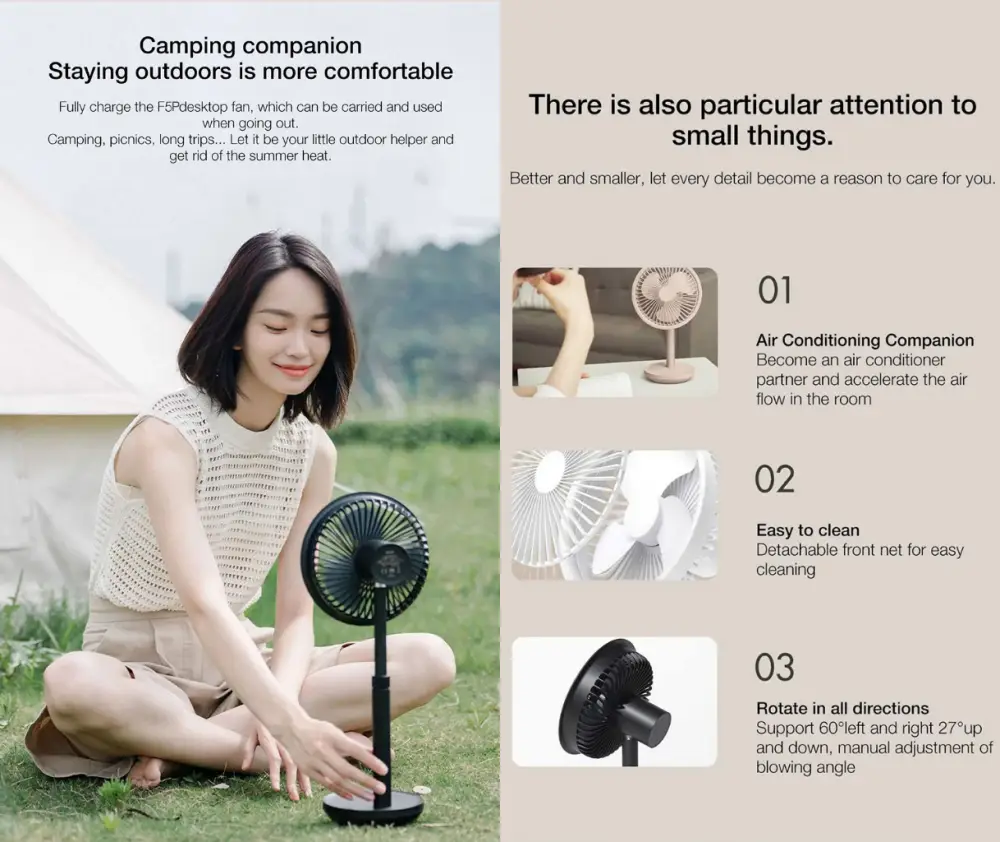 Picture of Xiaomi Solove Smart Extend Edition Fan (Black )
