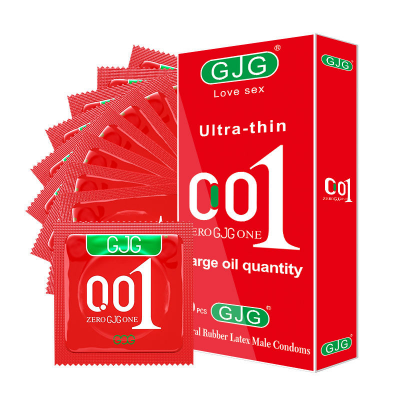 Picture of GJG 001 Ultra-thin Enjoy Ultra Experience Natural Condom - 10 pcs/Box (Red 001 )