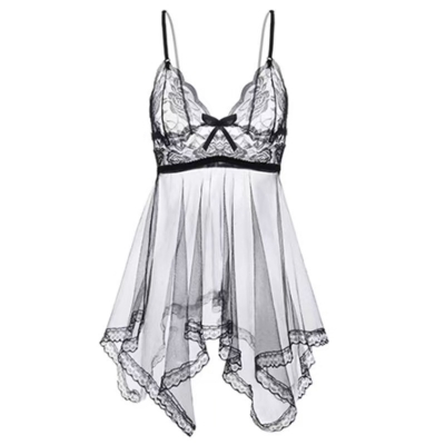 Picture of Fashion Women Hot Lady's Lace Skirt Sleepwear Women Lingerie - Black (Black )