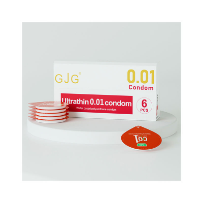 Picture of GJG Ultra-Thin 0.01mm Polyurethane New and Safe Personalized Condoms - 6Pcs/Box (Neutral )