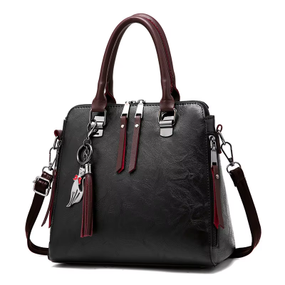 Picture of Fashion Large Capacity Ladies Everything Out of The Street Handbag Shoulder Crossbody Bag - Black (Black )