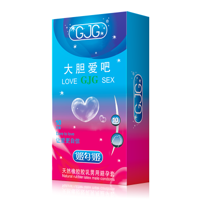 Picture of GJG Bold Love Ultra-Thin Texture Pure Long Timing Adult Lubrication Condoms - 10pcs/Box (Dare to Love )