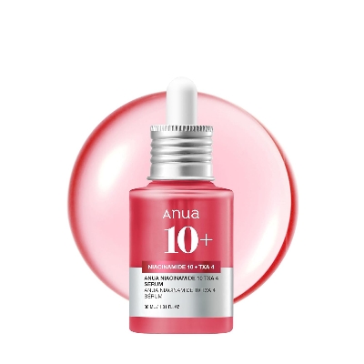 Picture of ANUA Niacinamide 10 + TXA 4 Serum, Hyaluronic Acid, Tranexamic acid, Vitamin B12, Facial Serum for Glass Skin, Clarifying, Radiant Complexion with Natural..