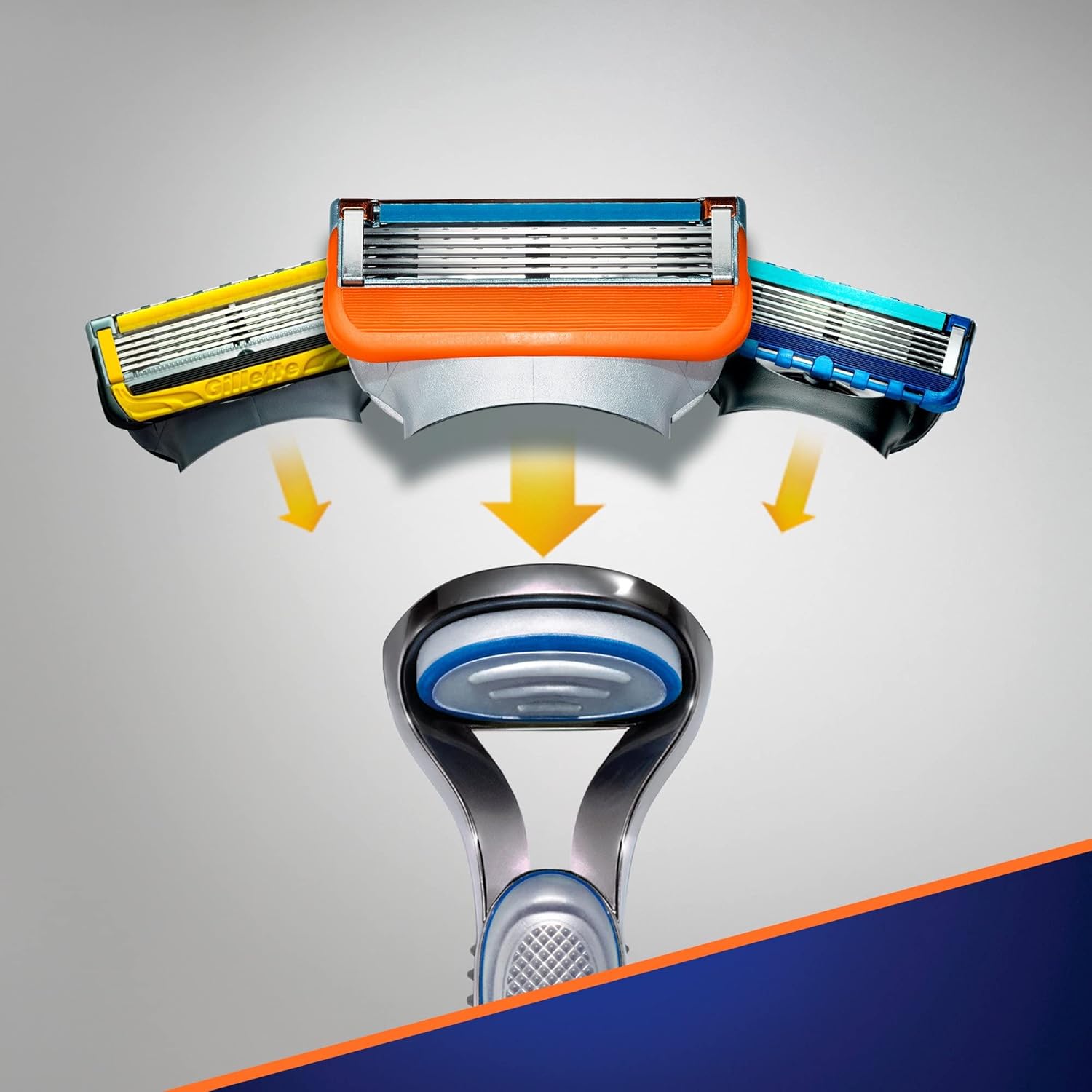 Picture of Gillette Fusion5 Manual Razor Handle With 2 Razor Blade Refills, For A Smooth, Long Lasting Shave