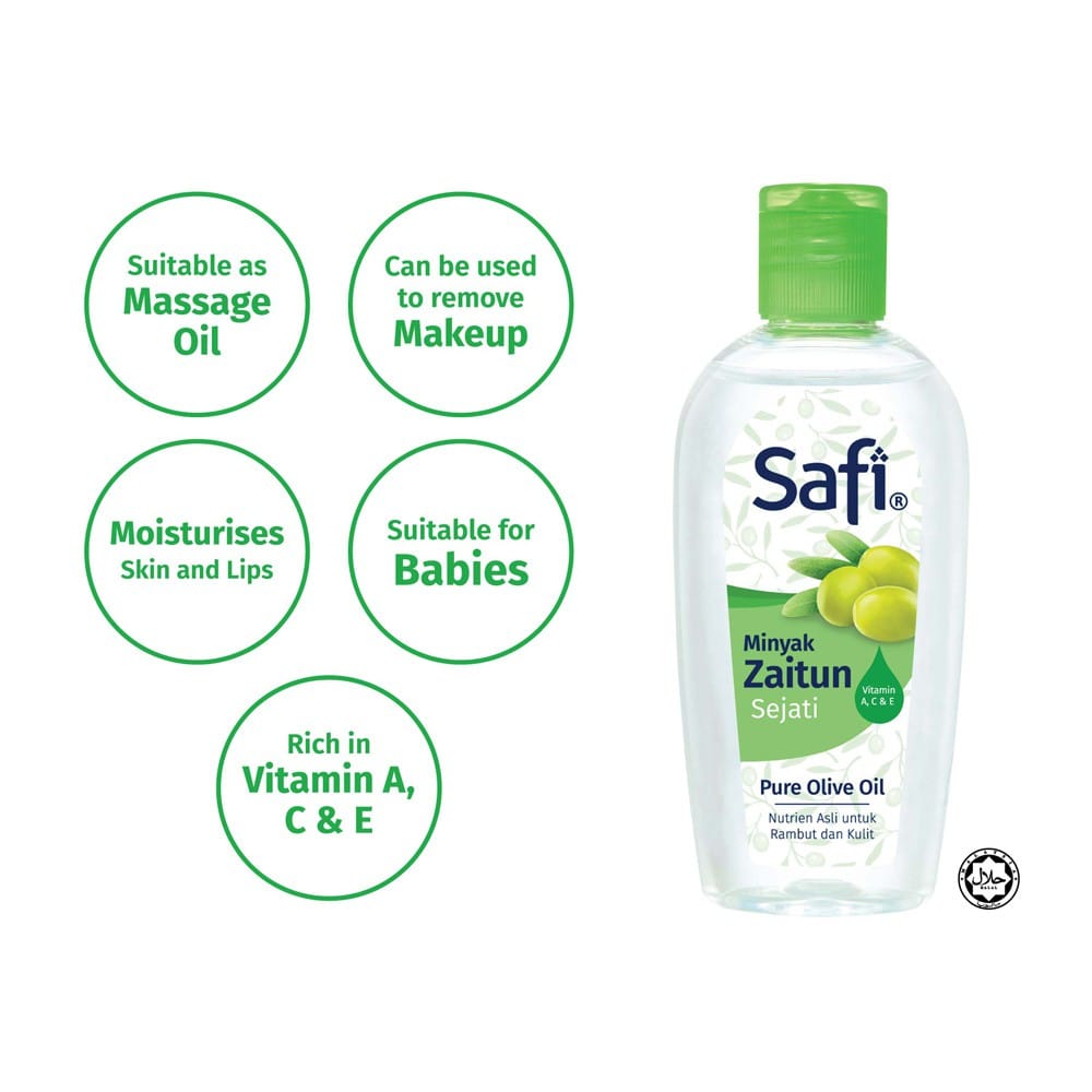 Picture of Safi Minyak Zaitun Sejati Pure Olive Oil with Vitamin A. C & E (Made in Malaysia)280ml