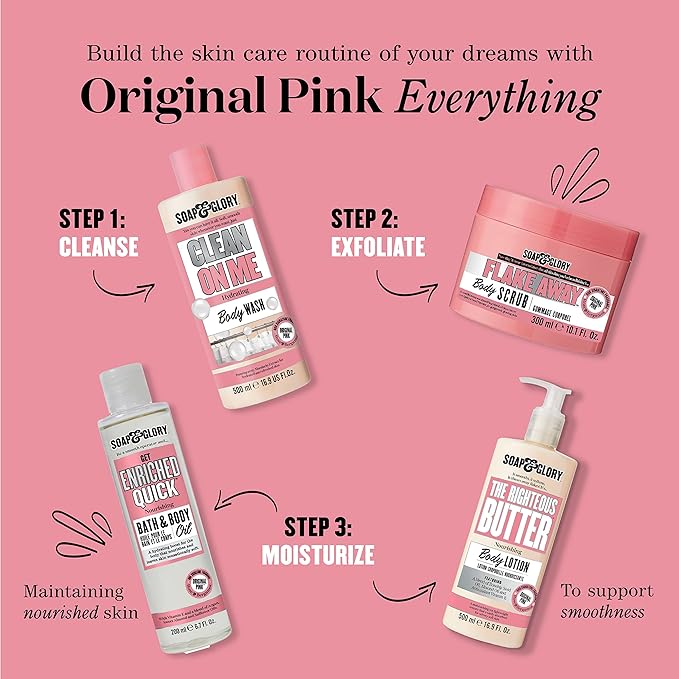 Picture of Soap & Glory Original Pink The Righteous Butter Moisturizing Body Lotion Pump -