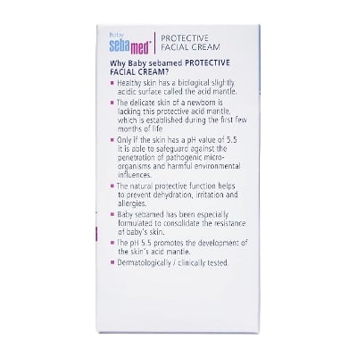 Picture of Sebamed Protective Facial Cream|pH 5.5|Baby Face Cream|Vitamin E for Soft Skin|Ideal for salivary rashes|50ml
