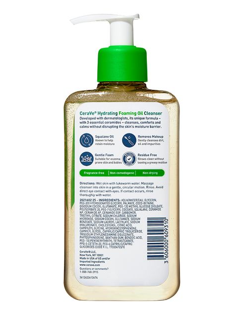 Picture of CeraVe Hydrating Foaming Oil Cleanser Normal To Very Dry Skin - 236ml