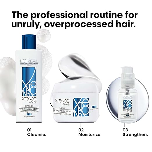 Picture of L'Oréal Professionnel Xtenso Care Serum for Frizz-Free, Smooth & Manageable Hair | With Pro Keratin & Incell | For unruly hair 50ml | Leave-In Hair Serum