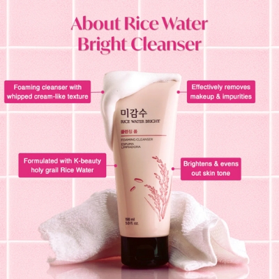 Picture of THE FACE SHOP Rice Water Bright Cleansing Foam (150 ml)