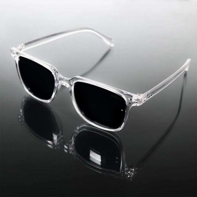 Picture of Black Lens and white Frame Sunglasses For Men