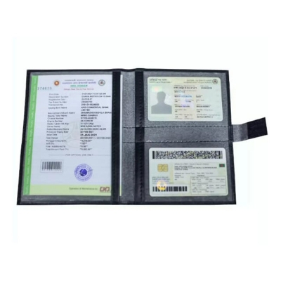 Picture of Car Licencee Bag Motor Bike And Car Driving Document Holder Licence Pouch Bag Pounch( Black )