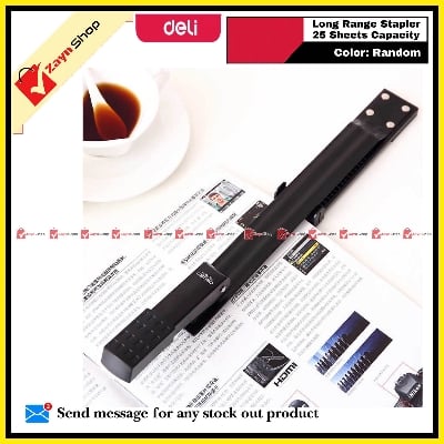 Picture of Deli Long Range Stapler 25 Sheets Capacity 0334 Random color 1pcs