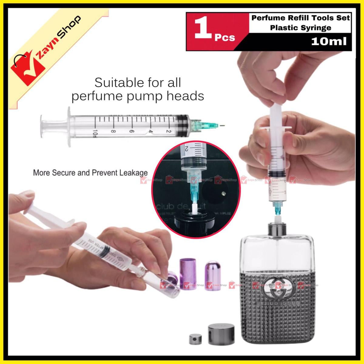 Picture of Perfume Refill kit Pump 10ml Syringe Tool 10ml 1pcs  for Perfume extracting and Transfer to empty Refillable Bottles