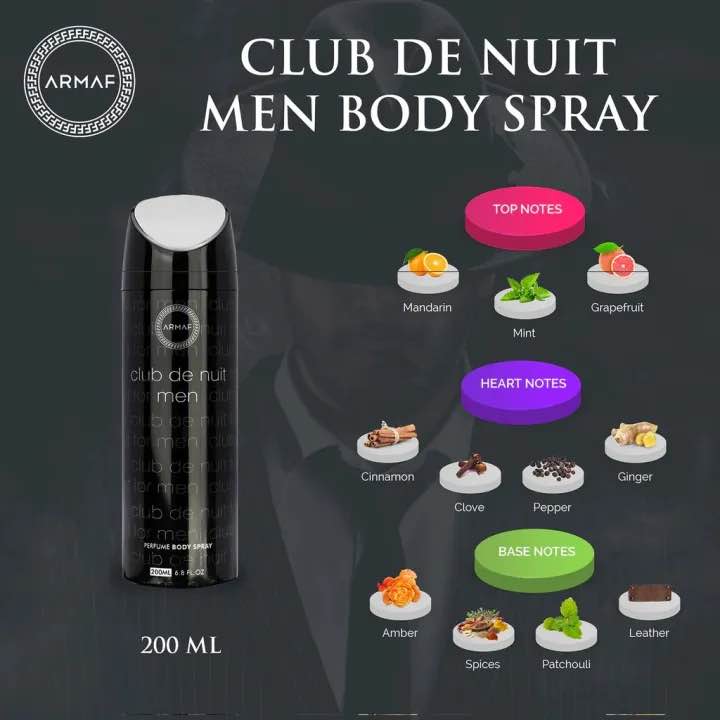 Picture of Armaf Body Spray Club De Nuit 200ml