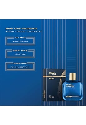 Picture of Wild Stone Hero Perfume for Men  Eau De Parfum 100ml Luxury Long-Lasting Fragrance Premium Perfume Aromatic & Marine Notes