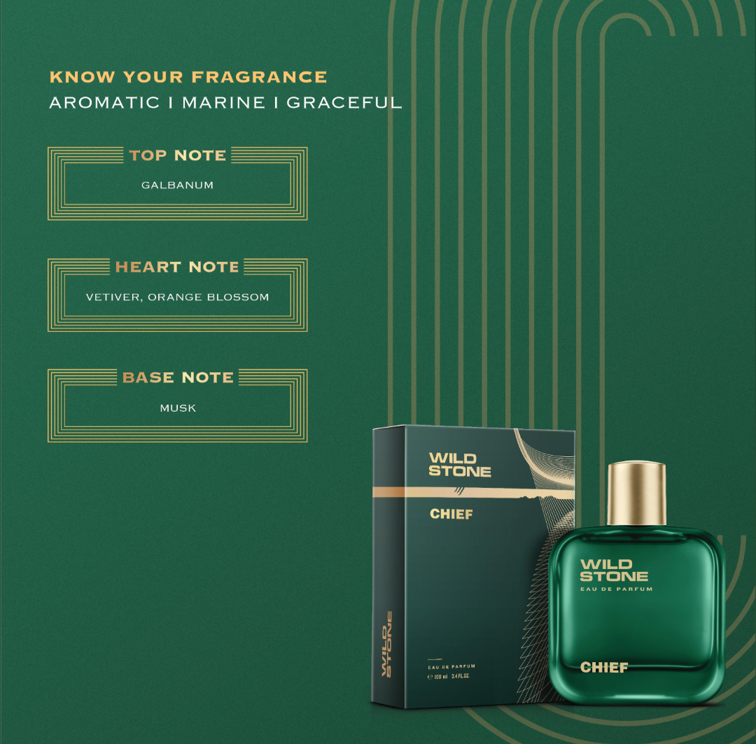 Picture of Wild Stone Chief Perfume for Men  Eau De Parfum 100ml Luxury Long-Lasting Fragrance Premium Perfume Infused with Aquatic and Woody Notes