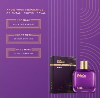 Picture of Wild Stone King Perfume for Men  Eau De Parfum 100ml Luxury Long-Lasting Fragrance Premium Perfume for men Infused with Woody & Oriental Notes