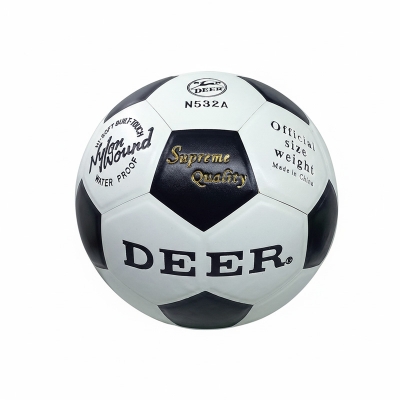 Picture of Football - Deer A - Black & White - N532A - Black & White