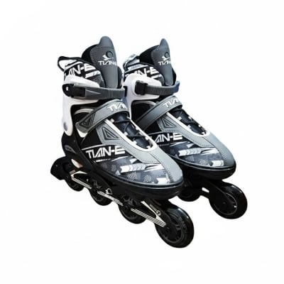Picture of Tian-E inline roller skate shoes - ET-781 - Black & White - Black & White