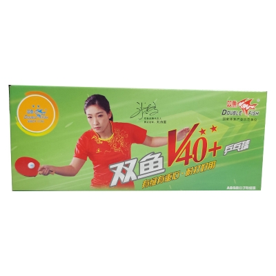 Picture of Double Fish V40+ 3-Star Table Tennis Balls (Ping Pong Balls) 10 pieces. - Multicolor