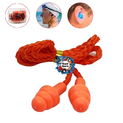 Picture of Swimming Ear Plugs  and Noise Reduction Plugs- Orange - Orange