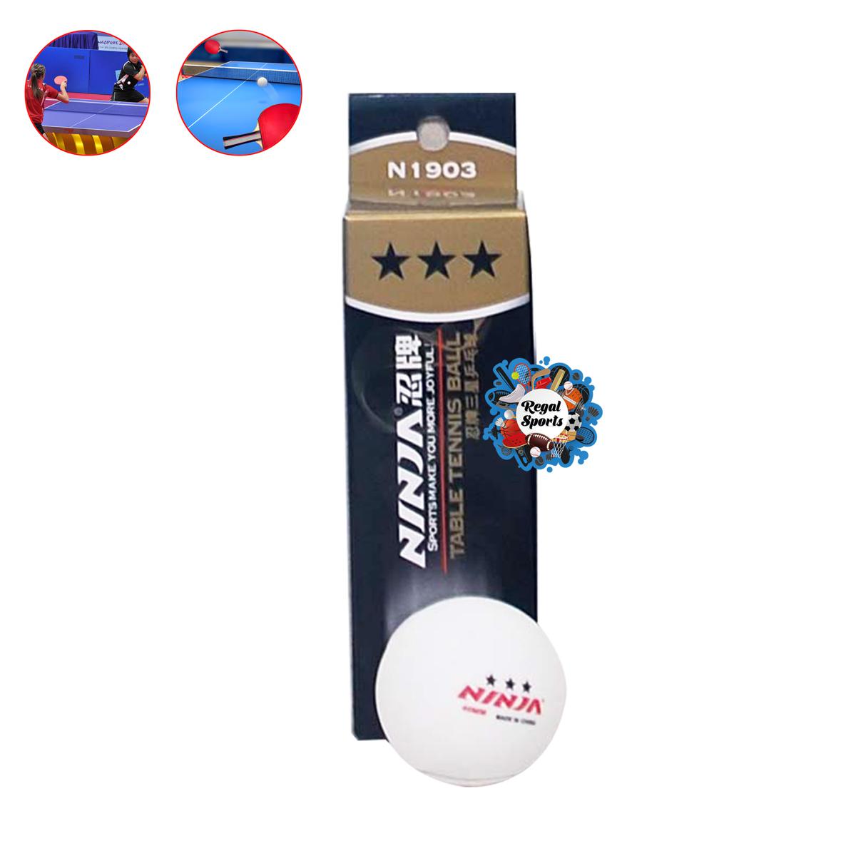Picture of Table Tennis Ball - Ninja - N1903 - White - 3 Pcs - White