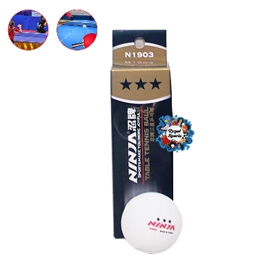 Picture of Table Tennis Ball - Ninja - N1903 - White - 3 Pcs - White