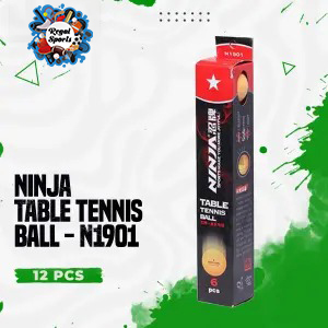 Picture of Table Tennis Ball - Ninja - N1901 - 1 star Ball - 1 Dozen - 12 pcs - Orange