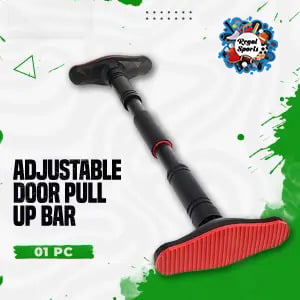 Picture of Door Pull Up Bar - Chin Up Bar, Push Up Bar, Abdominal Training Door Bar, Adjustable Length - Black