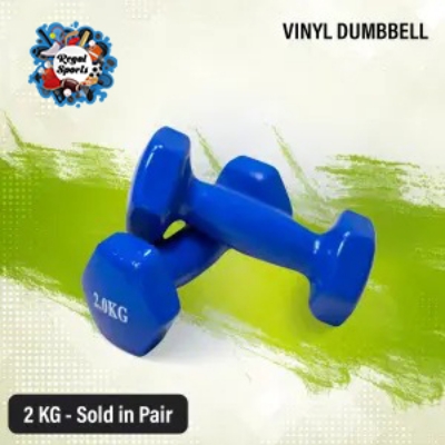 Picture of VINYL DUMBBELL 2KG-1PAIR - Blue