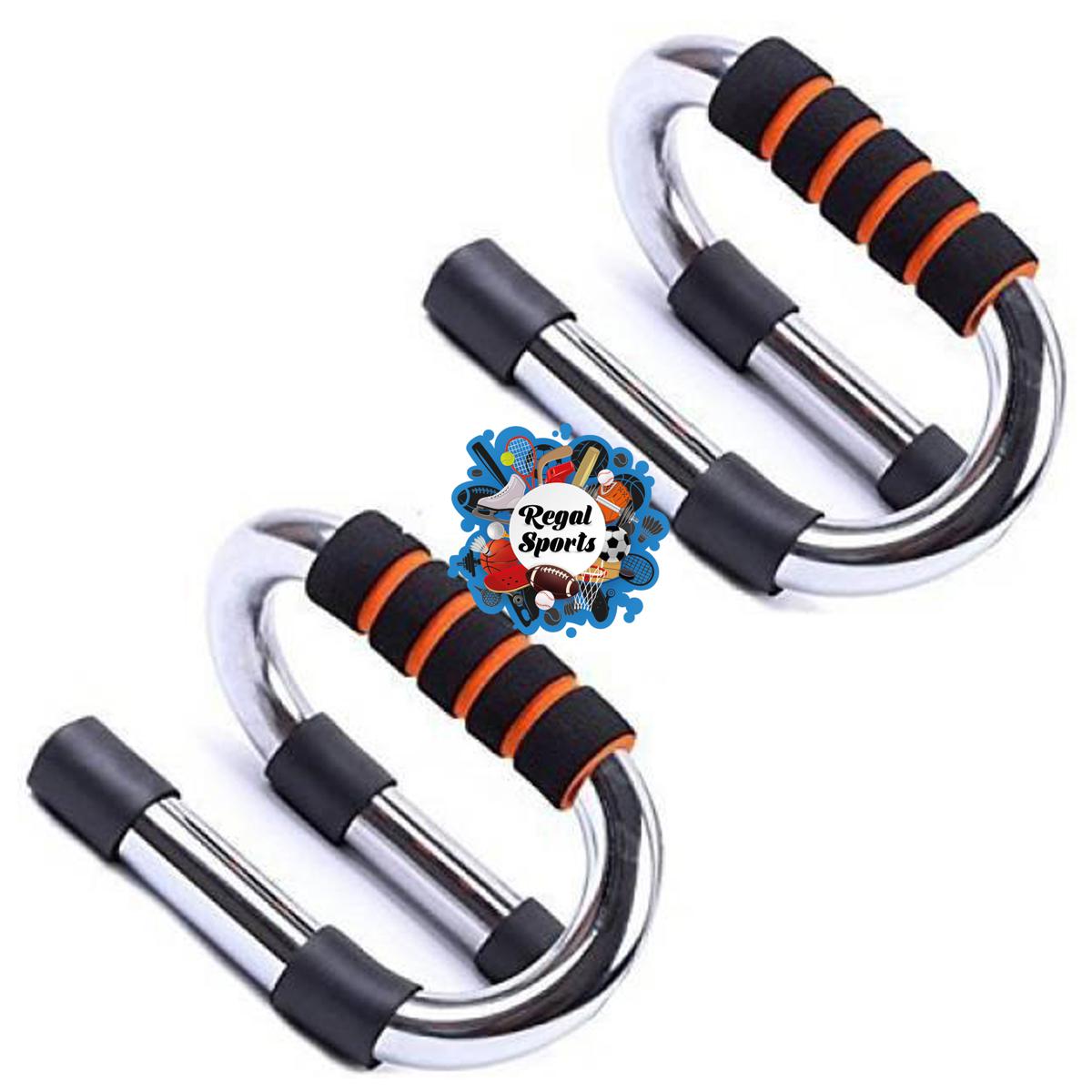 Picture of 2 pcs Push Up Bars-Black & Silver - Multicolor