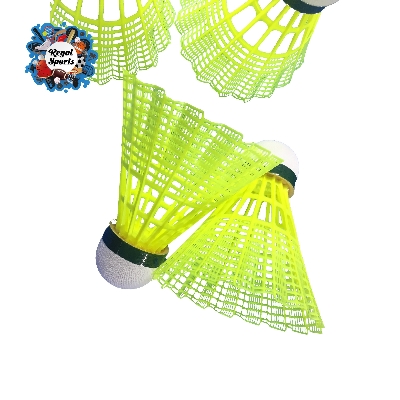 Picture of Badminton Shuttle Cock - Nylon - Power 333 - 12 Pcs - Yellow - Regal Sports - Yellow